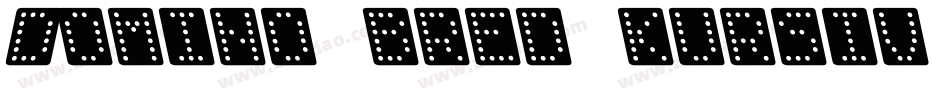 Domino bred kursiv omrids字体转换